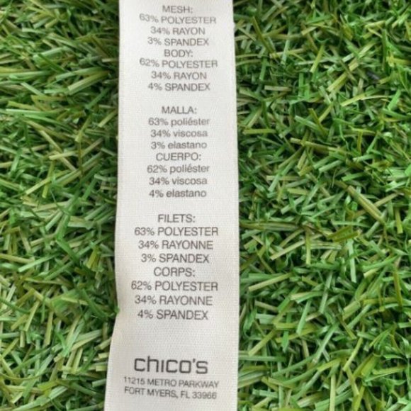 Zenergy By Chicos Shrit Short Sleeve Size 1 - Picture 9 of 11